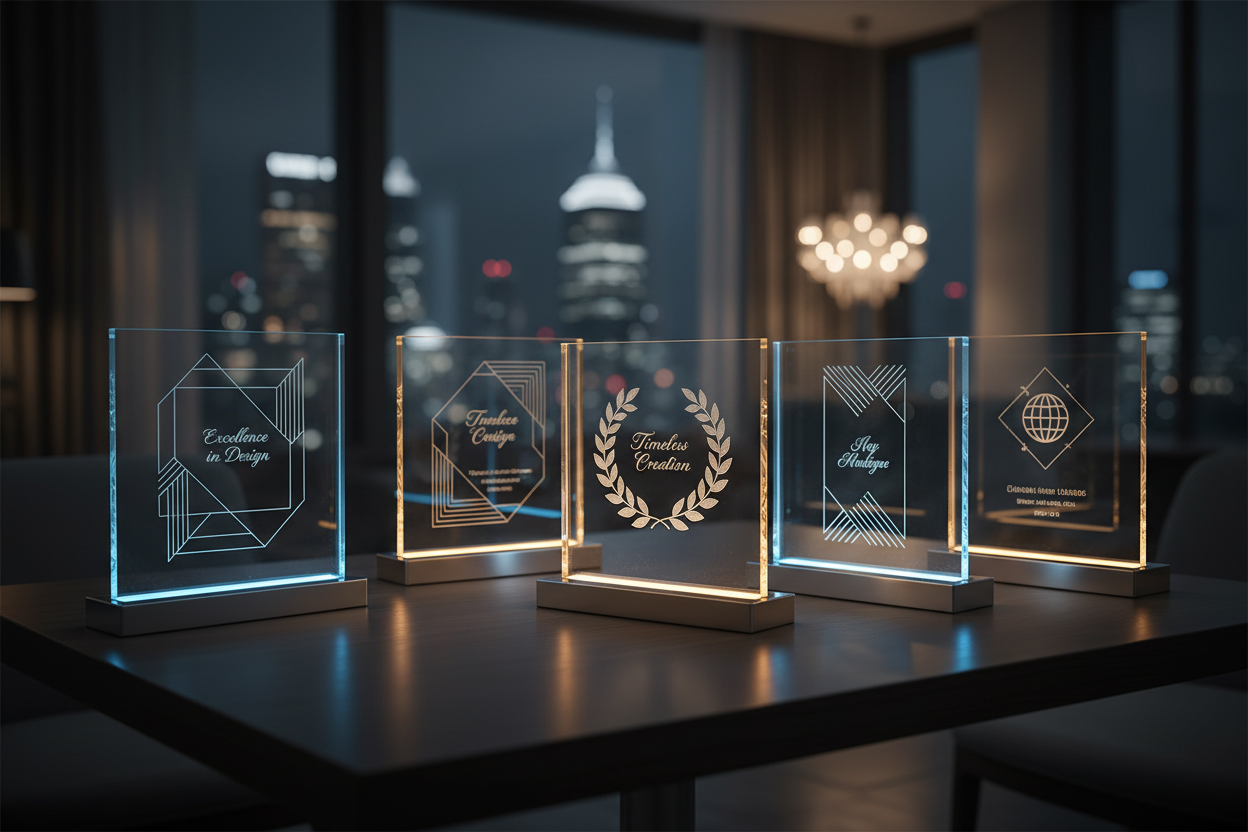 Acrylic Plaques LED Light Base Make this attract people to the collection